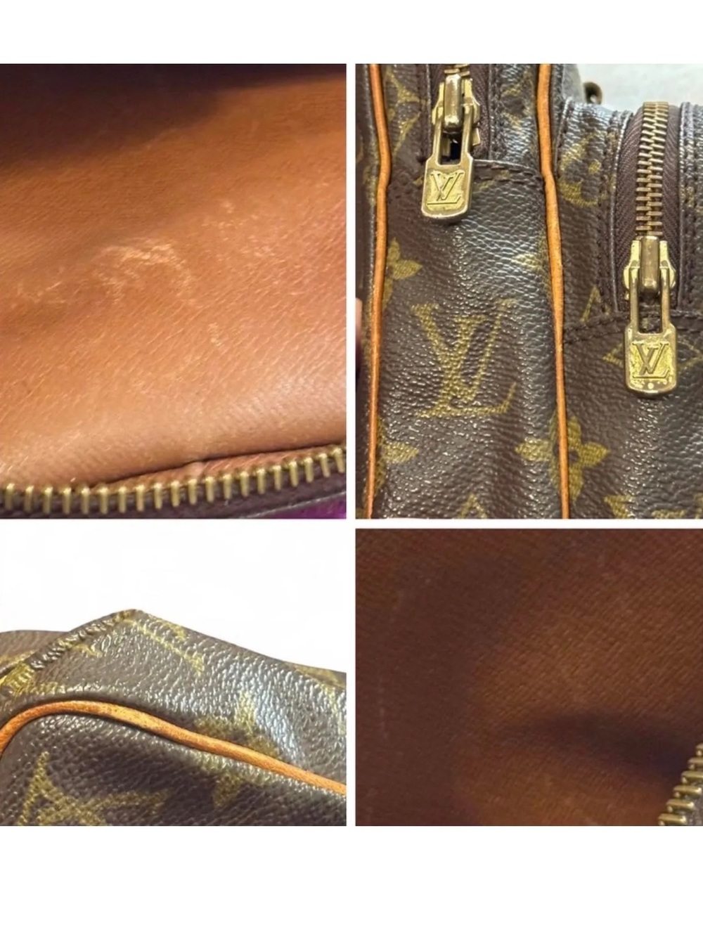 Louis Vuitton Amazone Monogram Crossbody Bag Vintage 1988 Designer Lux LV luxury - Picture 7 of 8
